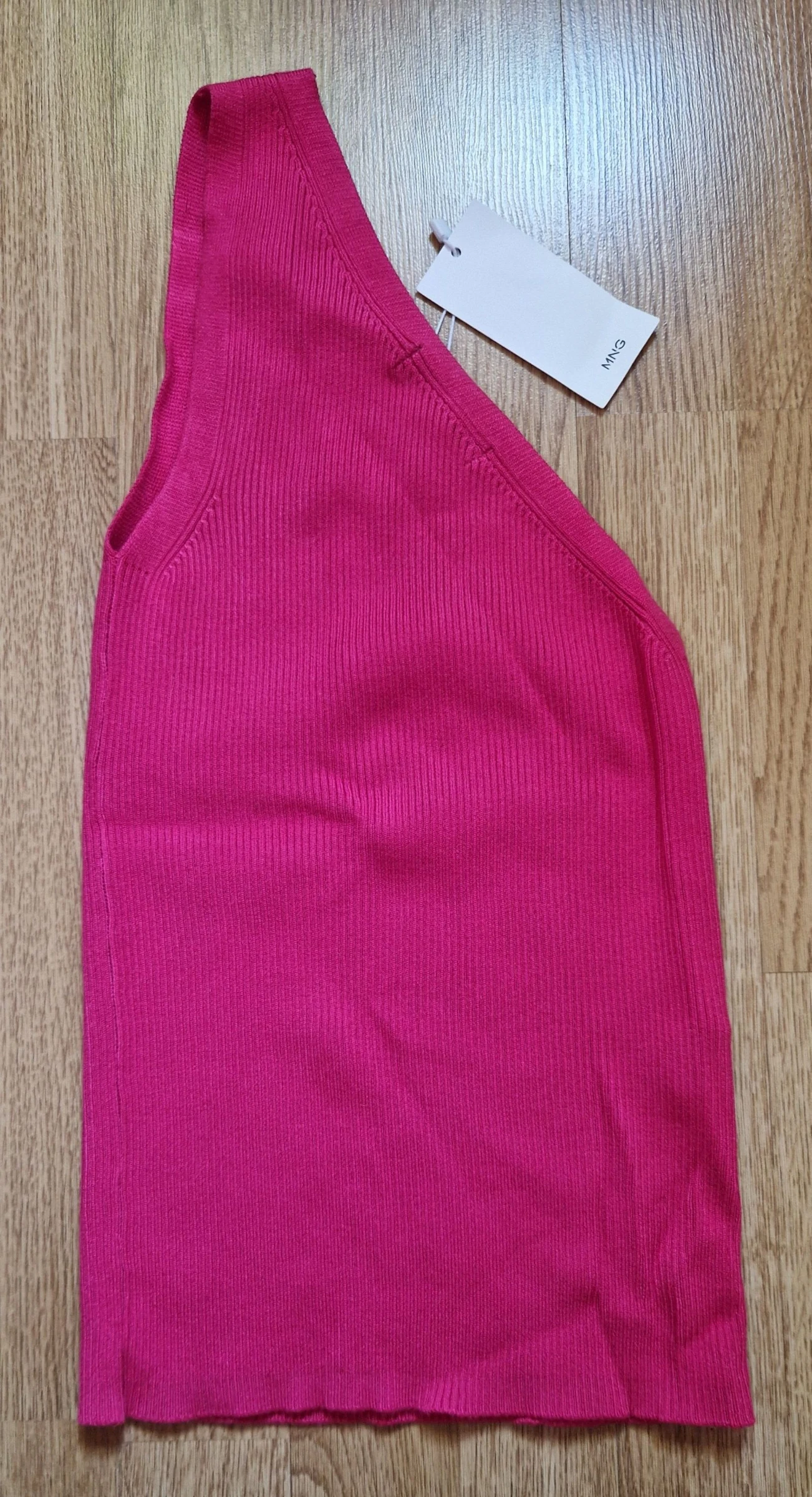 Fuchsia roze asymmetrische top Mango NIEUW – photo 3
